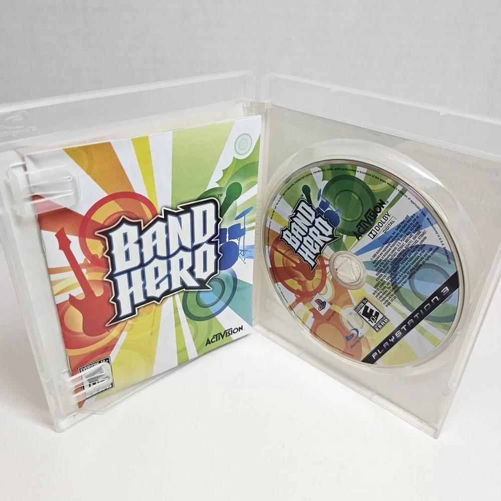 PS3 BAND HERO Video GAME w/case no-guitar sony PS3, 2009 CIB
